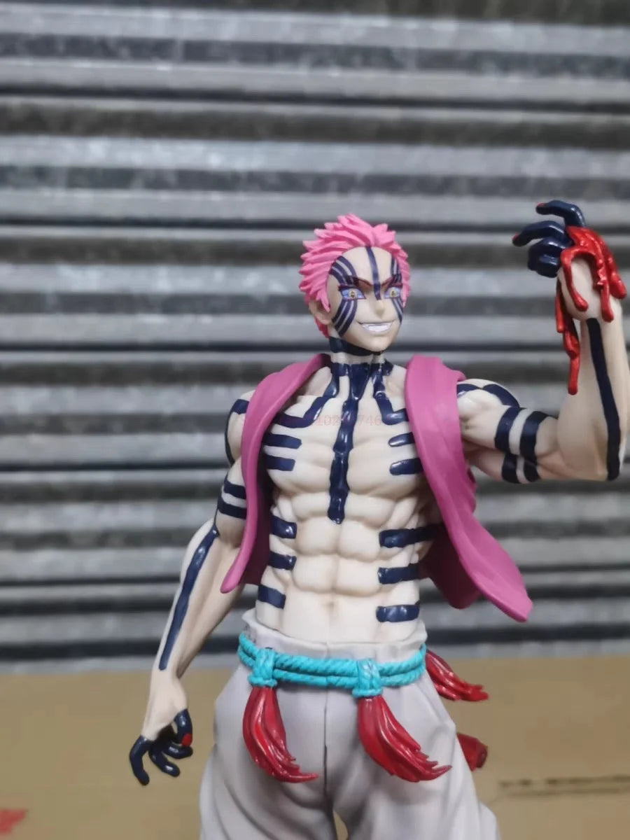 28Cm Demon Slayer Akaza Hakuji Figure Cheng Action Figurine Anime Kimetsu No Yaiba Model Pvc Statue Doll Collectible Model Toys
