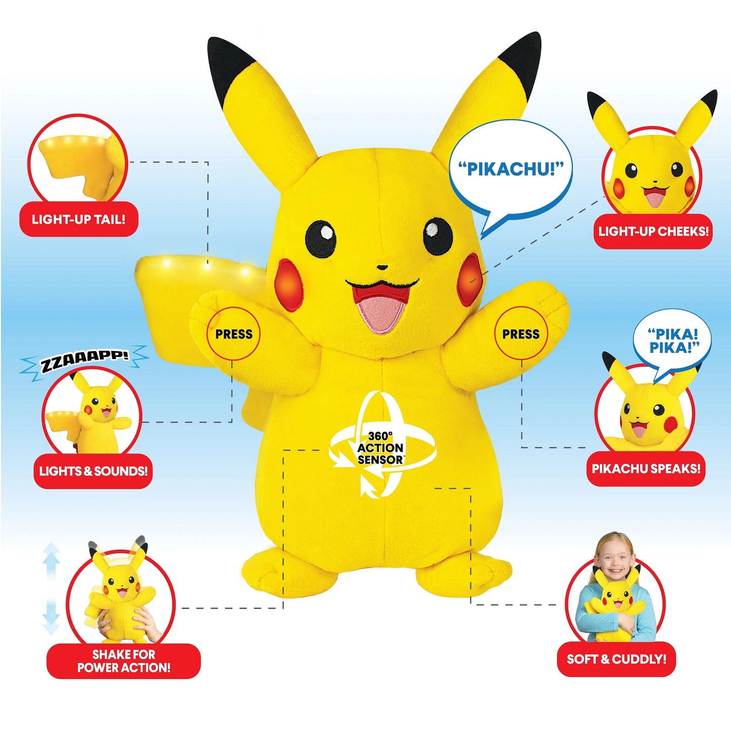 10" FEATURE PLUSH PIKACHU