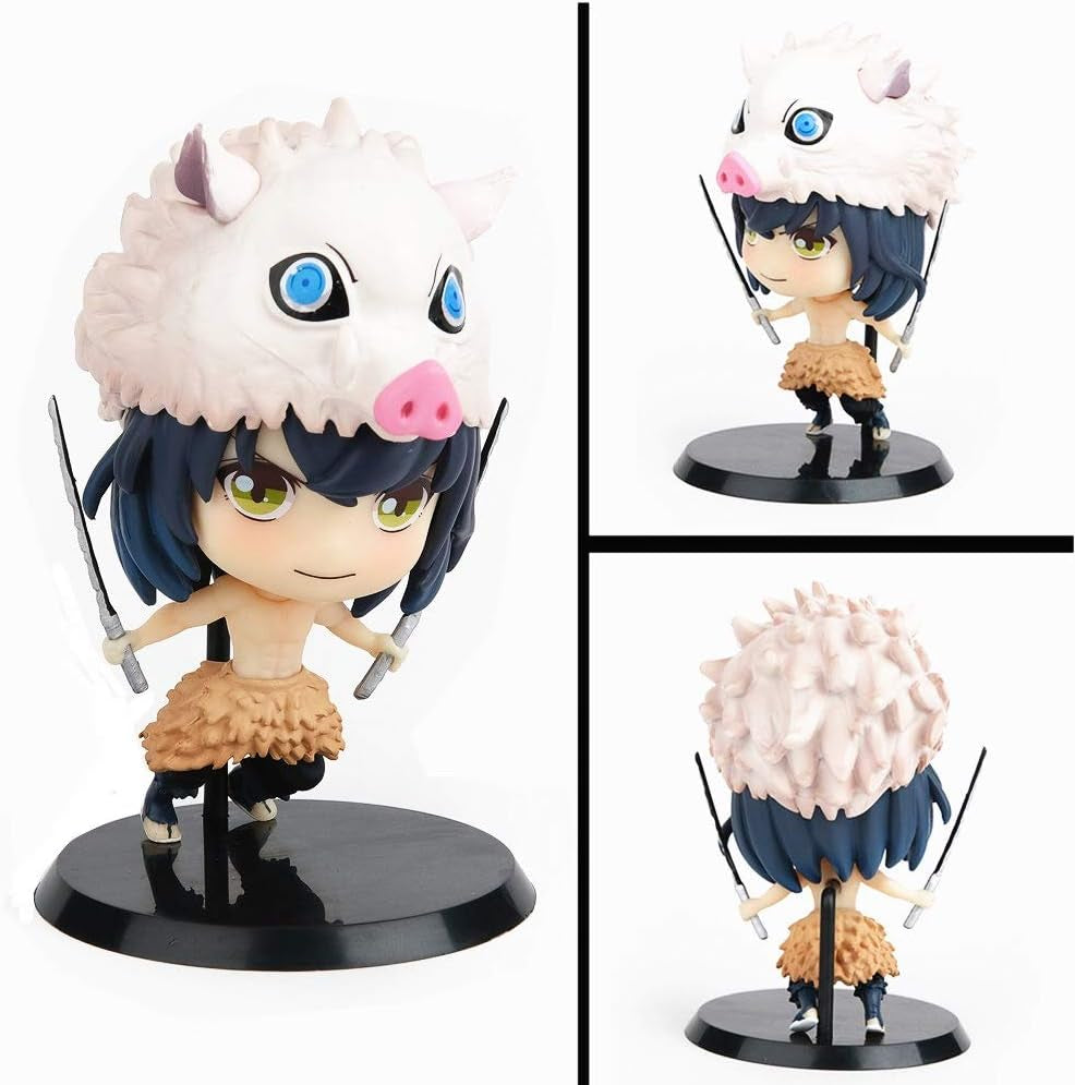 Demon Slayer Figures GK Hashibira Inosuke Figure Statues Figurine Collection Birthday Gifts PVC -3 Inch Kimetsu No Yaiba