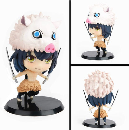 Demon Slayer Figures GK Hashibira Inosuke Figure Statues Figurine Collection Birthday Gifts PVC -3 Inch Kimetsu No Yaiba