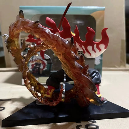 20CM Demon Slayer Anime Figure Inflammation Hashira Rengoku Kyoujurou Adult Action Figure Collect Ornaments Model Doll Gift Toys