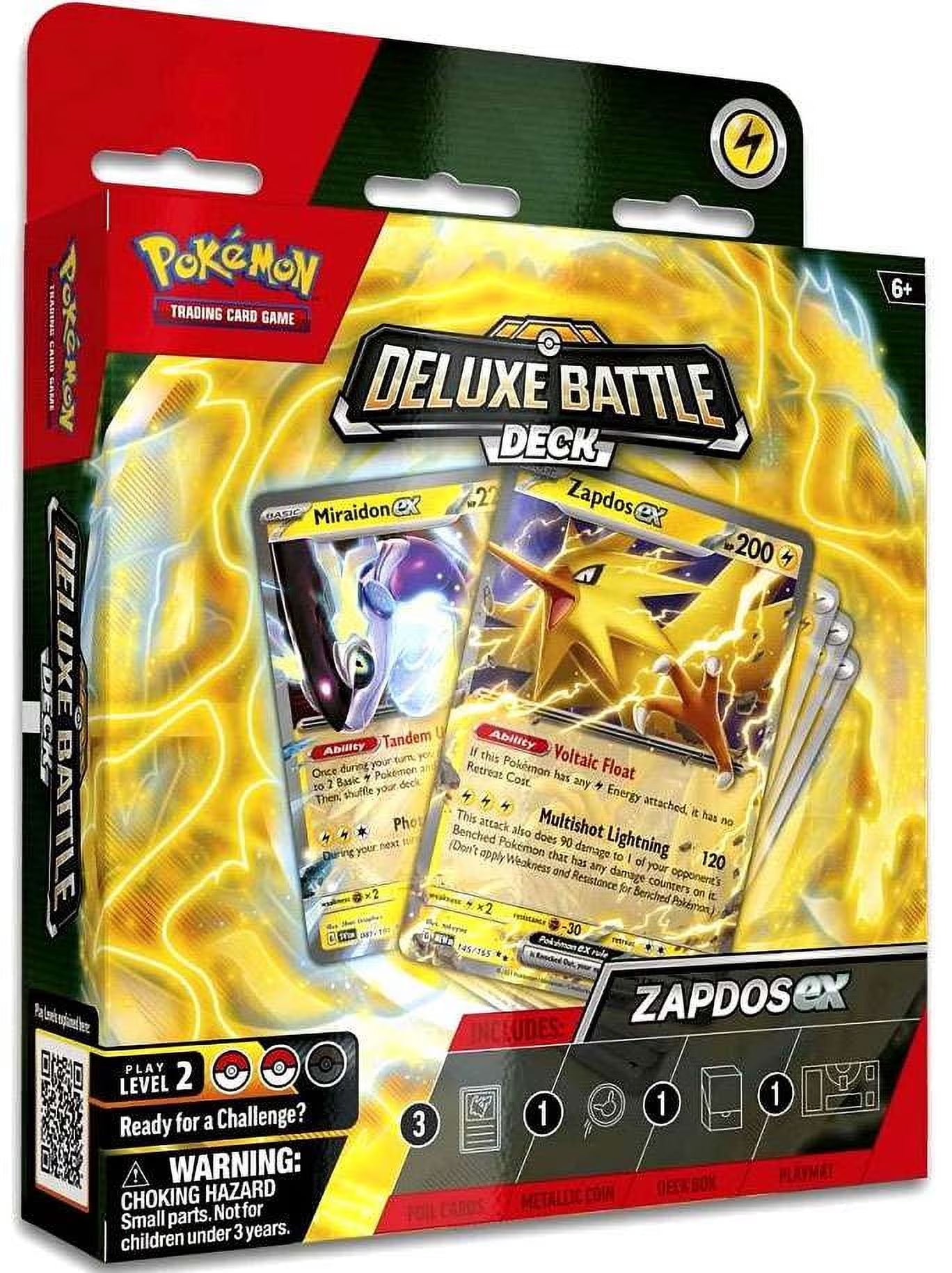 Zapdos Ex Deluxe Battle Deck (60 Cards & More)